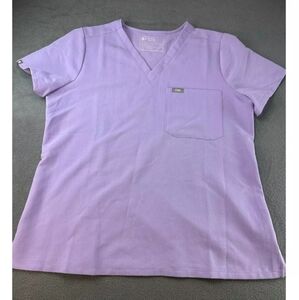 Set FIGS Technical Collection Womens Size M Solid Purple Scrub Set Top Sm Pants